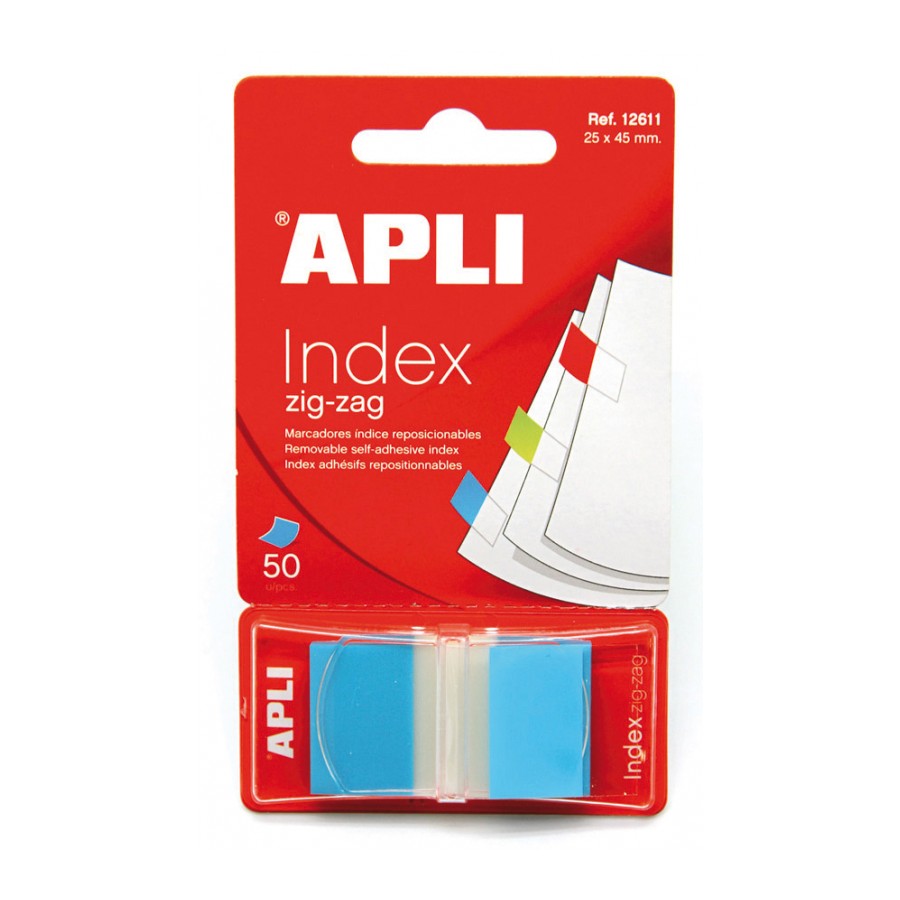 Index Zickzack Blau 45 x 25 mm