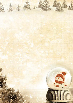 Weihnachts-Schneekugel