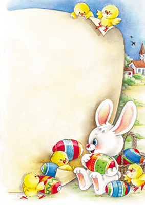 decadry-a4-papier-easter hase-dpp065