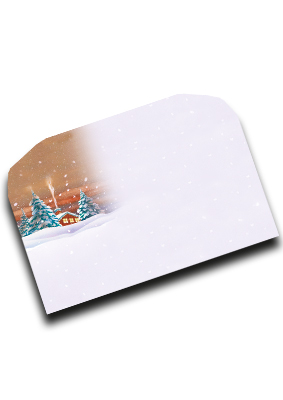 Umschlag Weihnachtshütte