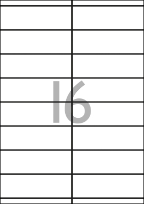 Etiketten 105 x 35 mm