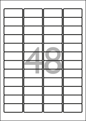 Etiketten 45,7 x 21,2 mm