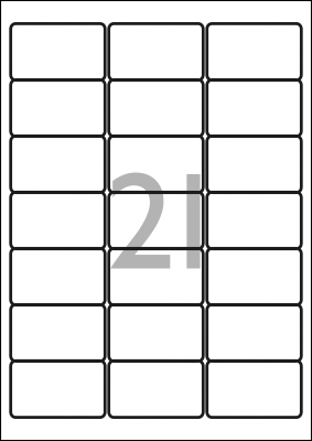 Etiketten 63,5 x 38,1 mm