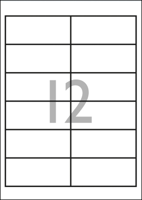Etiketten 63,5 x 72 mm