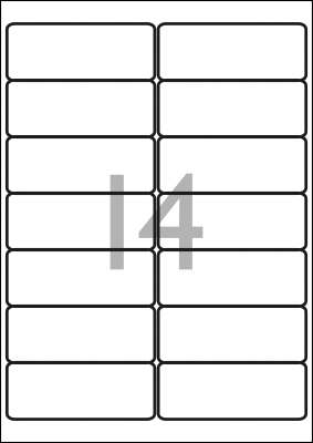Etiketten 99,1 x 38,1 mm