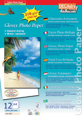 decadry fotopapier dailyline glossy 210gram oci4727