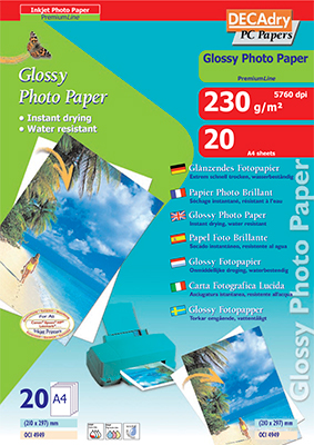 DecaDry Fotopapier-Premiumline Glossy-230G-OCI4949