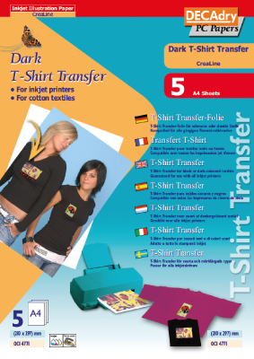 T-Shirt Transfer dunkle Textilien