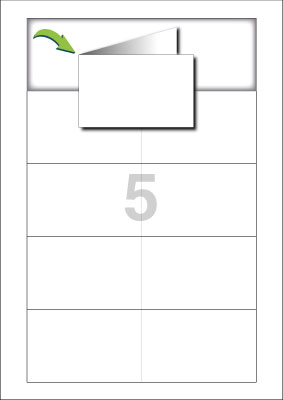 Visitcard gefaltet 85 x 54 mm
