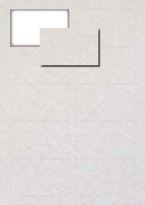 Visit Card Pergament White