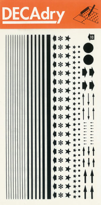 Rub Off Lines, Pfeile, Sterne