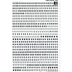 decadry-black-rubbing Buchstaben-3mm-dd50