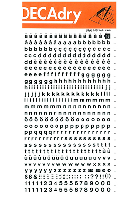 decadry-black-rubbing Buchstaben-4mm-dd18