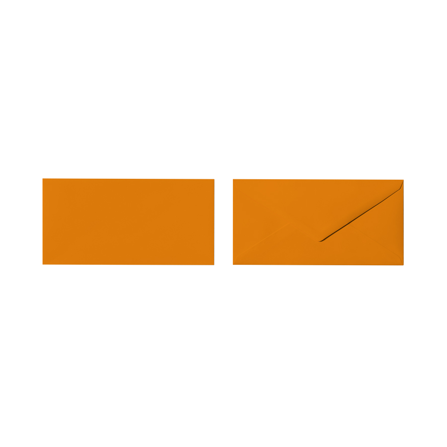 Umschlag Orange 110 x 220 mm