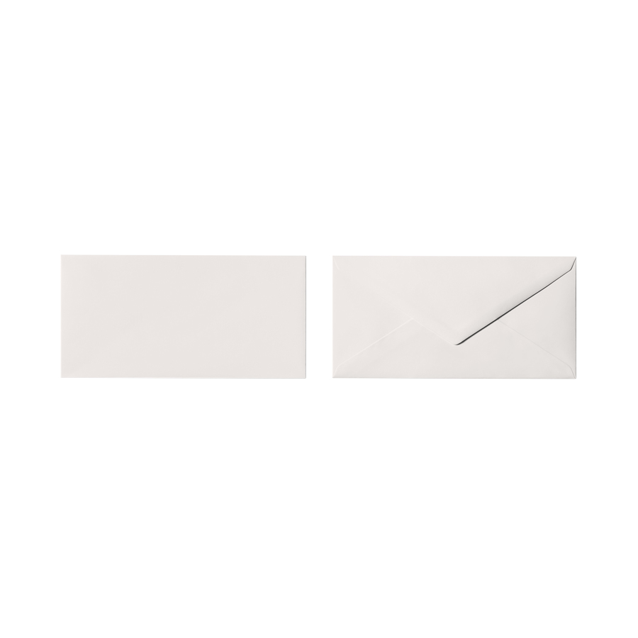 Briefumschlag cremeweiß 110 x 220 mm