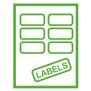 etiketten icoon papercenter
