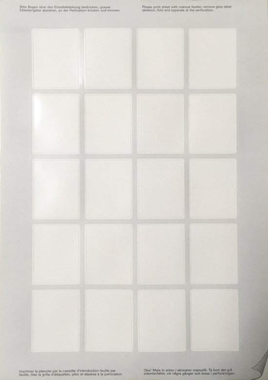 Passfotoetiketten 35 x 45 - A4